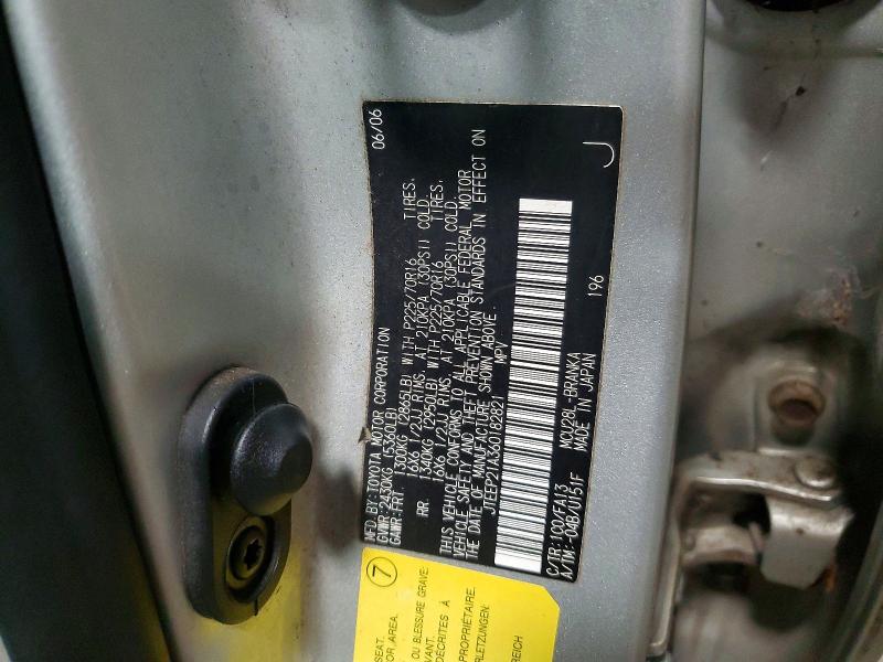 Продажа на аукционе авто 2006 Toyota Highlander, vin: JTEEP21A360182821, номер лота: 96862675