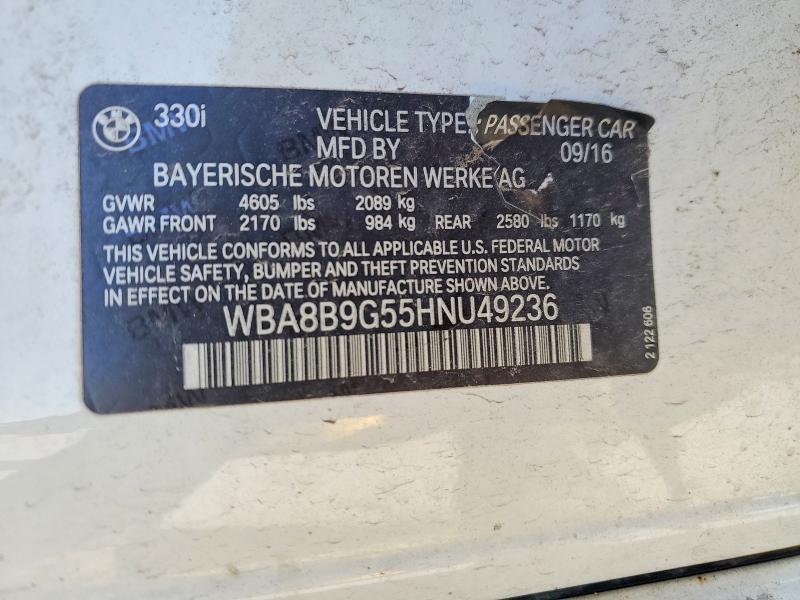 Продажа на аукционе авто 2017 Bmw 330, vin: WBA8B9G55HNU49236, номер лота: 74236485