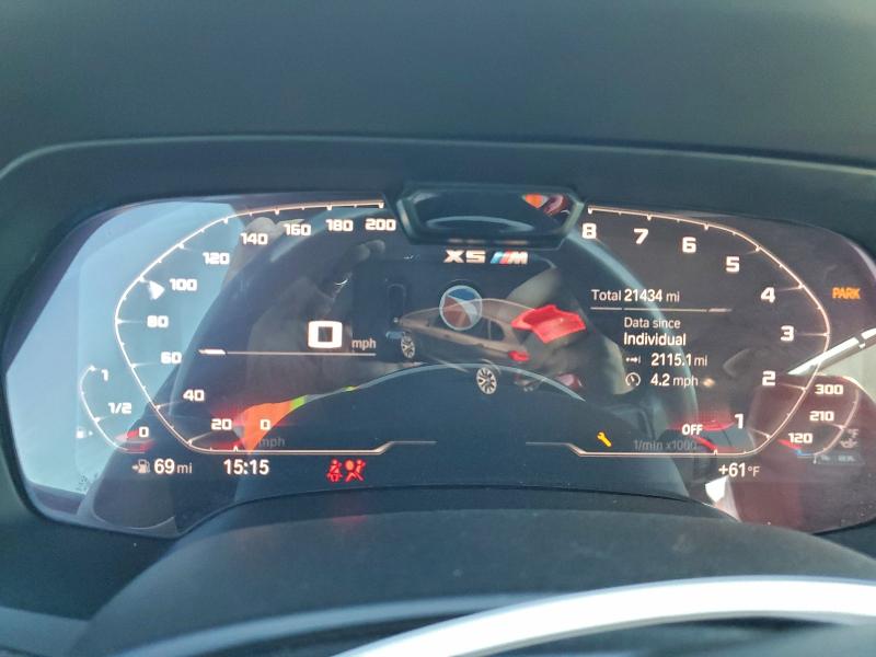 Продаж на аукціоні авто 2022 Bmw X5 M, vin: 5YMJU0C02N9L56562, номер лоту: 91424515
