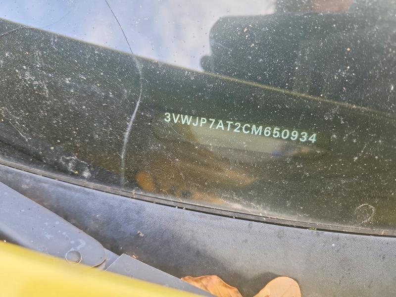 73888375 :رقم المزاد ، 3VWJP7AT2CM650934 vin ، 2012 Volkswagen Beetle مزاد بيع