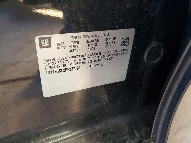 Продаж на аукціоні авто 2015 Chevrolet Malibu, vin: 1G11F5SL2FF337792, номер лоту: 73414075
