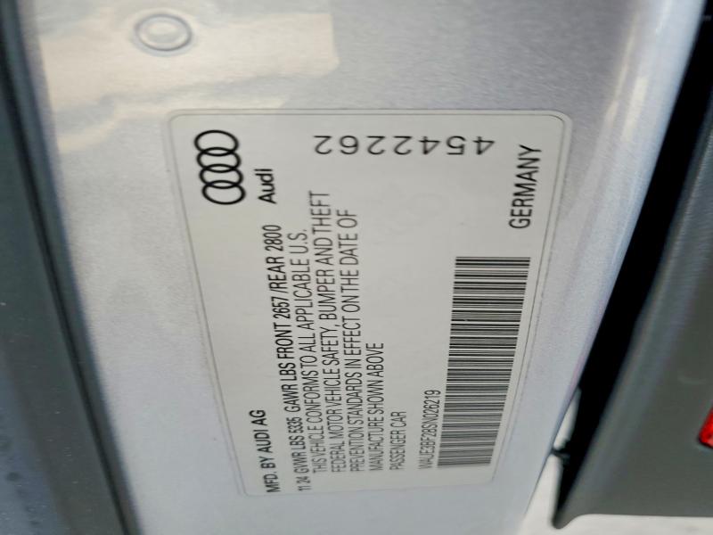 75183565 :رقم المزاد ، WAUE3BF28SN026219 vin ، 2025 Audi A6 مزاد بيع