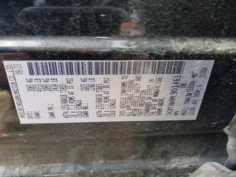 99665985 :رقم المزاد ، 5N1BT3BA9PC901461 vin ، 2023 Nissan Rogue مزاد بيع
