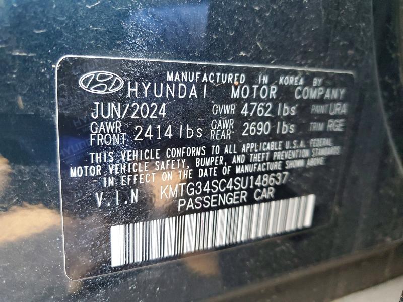 72786475 :رقم المزاد ، KMTG34SC4SU148637 vin ، 2025 Genesis G70 مزاد بيع