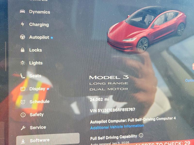 Aukcja sprzedaży 2024 Tesla Model 3, vin: 5YJ3E1EB6RF815767, numer aukcji: 97383895