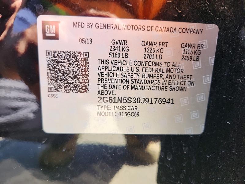 Aukcja sprzedaży 2018 Cadillac Xts, vin: 2G61N5S30J9176941, numer aukcji: 73617945