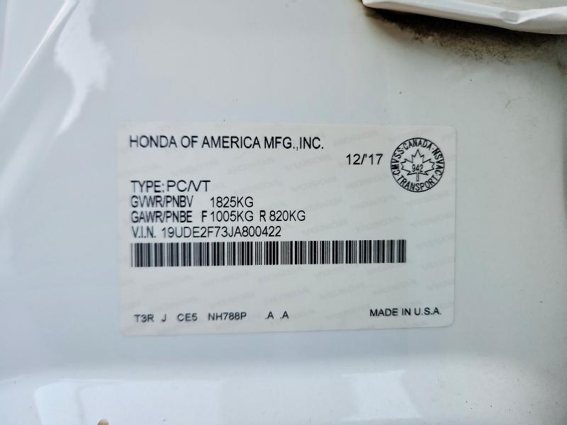 Aukcja sprzedaży 2018 Acura Ilx, vin: 19UDE2F73JA800422, numer aukcji: 73647195