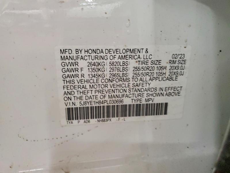 Aukcja sprzedaży 2023 Acura Mdx, vin: 5J8YE1H84PL030696, numer aukcji: 99831465