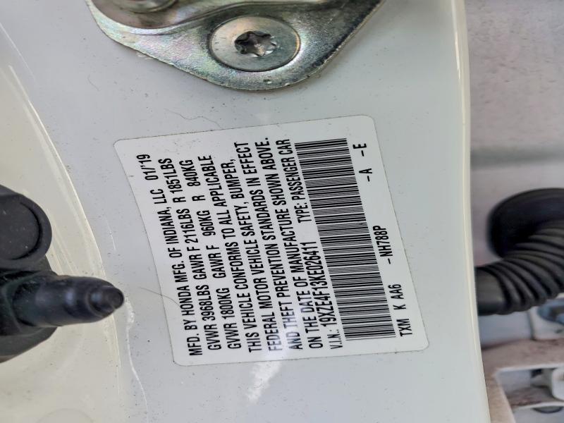 Aukcja sprzedaży 2019 Honda Insight, vin: 19XZE4F13KE026411, numer aukcji: 72453355