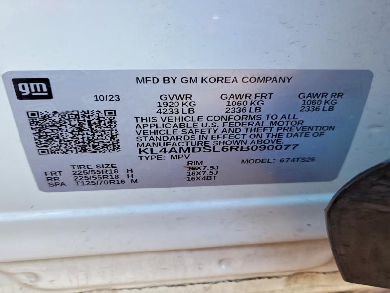 Aukcja sprzedaży 2024 Buick Encore Gx, vin: KL4AMDSL6RB090077, numer aukcji: 73311755
