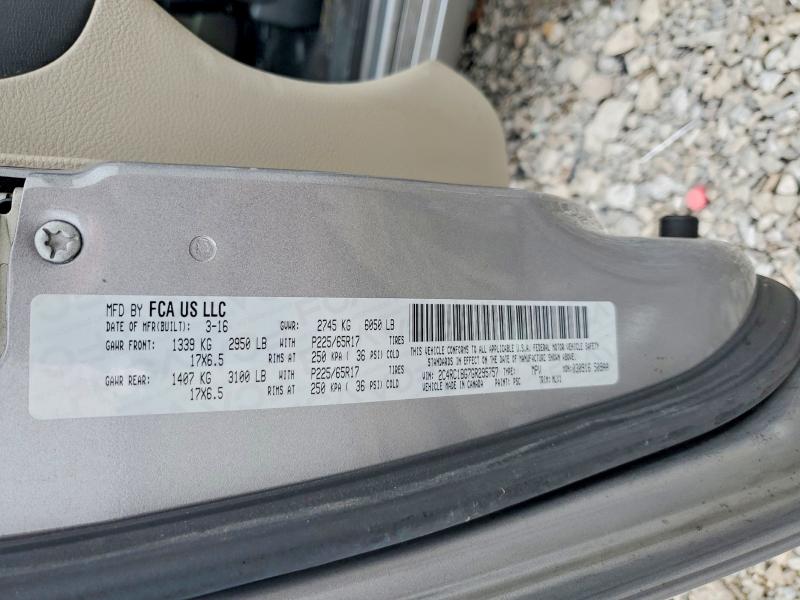 Продажа на аукционе авто 2016 Chrysler Town & Country, vin: 2C4RC1BG7GR295757, номер лота: 99624245