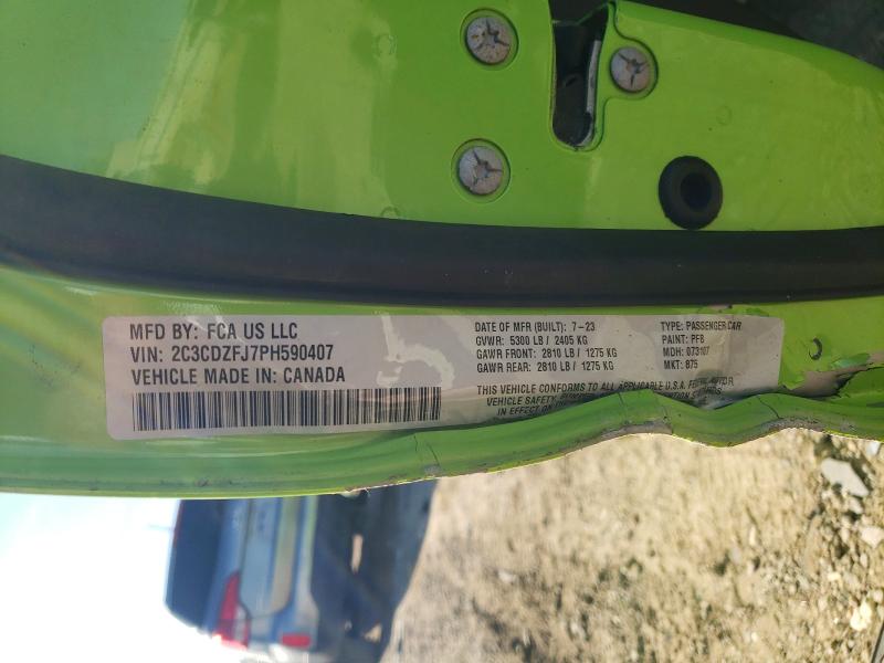 Продажа на аукционе авто 2023 Dodge Challenger, vin: 2C3CDZFJ7PH590407, номер лота: 74047915