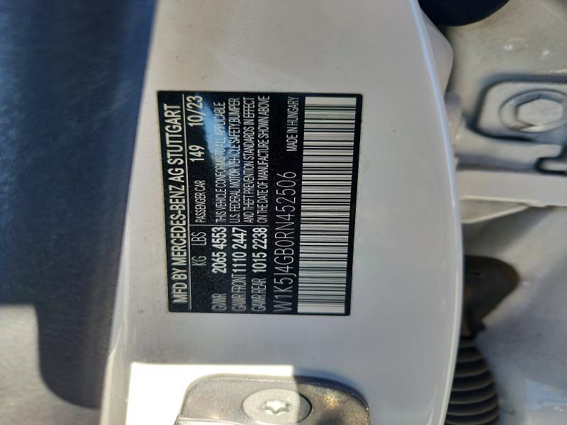 Aukcja sprzedaży 2024 Mercedes-benz Cla, vin: W1K5J4GB0RN452506, numer aukcji: 72686295