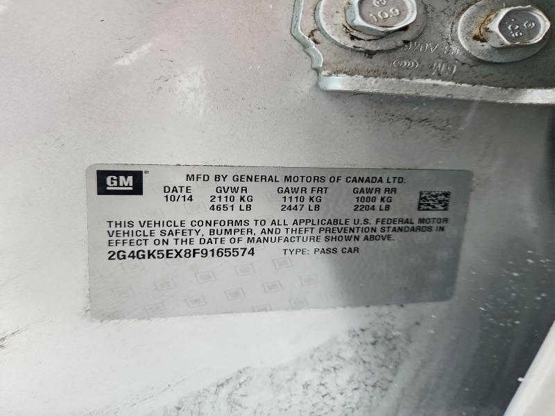 Продаж на аукціоні авто 2015 Buick Regal, vin: 2G4GK5EX8F9165574, номер лоту: 74091805
