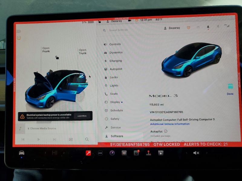 Продаж на аукціоні авто 2022 Tesla Model 3, vin: 5YJ3E1EA8NF188765, номер лоту: 72576655