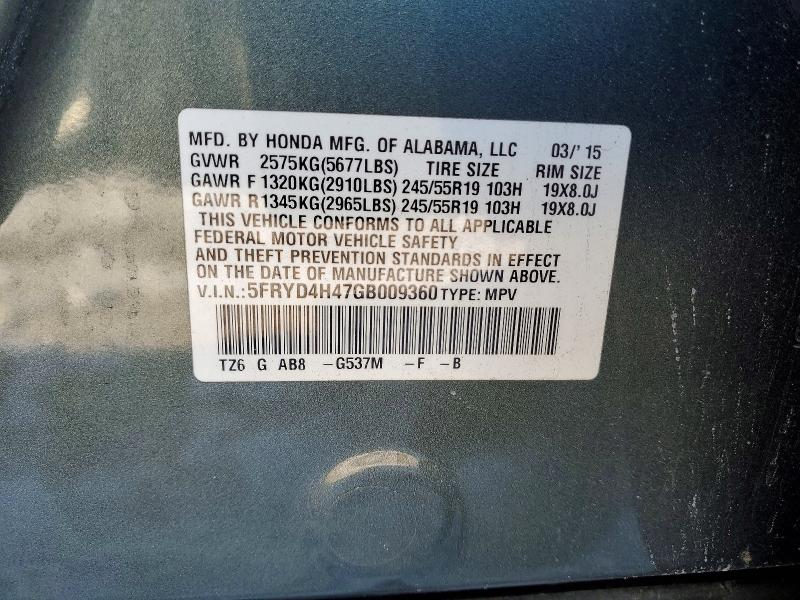 Aukcja sprzedaży 2016 Acura Mdx, vin: 5FRYD4H47GB009360, numer aukcji: 74370425