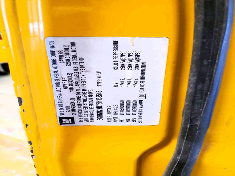 Auction sale of the 2005 Hummer H2, vin: 5GRGN23U75H132545, lot number: 73808415