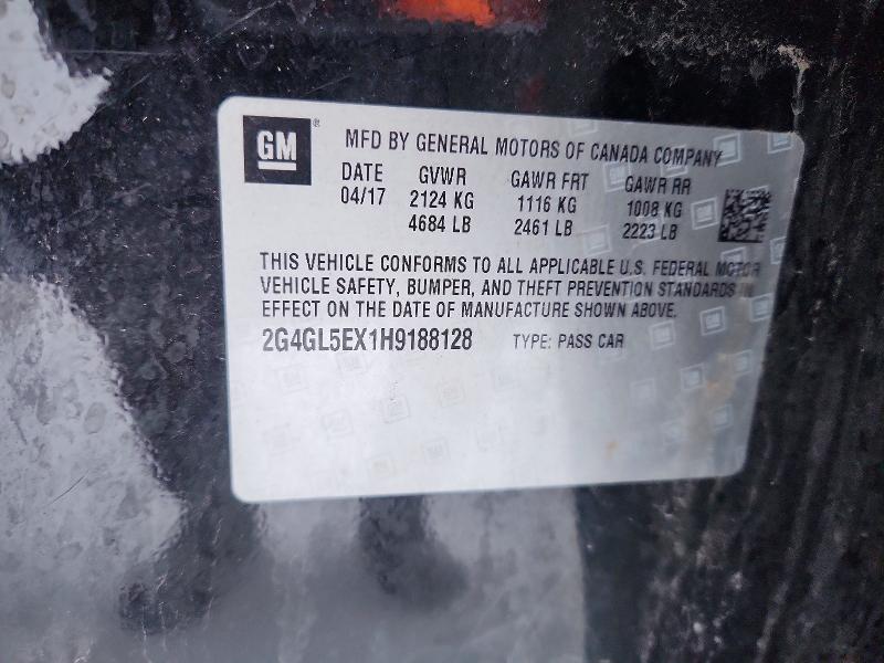 Продаж на аукціоні авто 2017 Buick Regal, vin: 2G4GL5EX1H9188128, номер лоту: 98330025