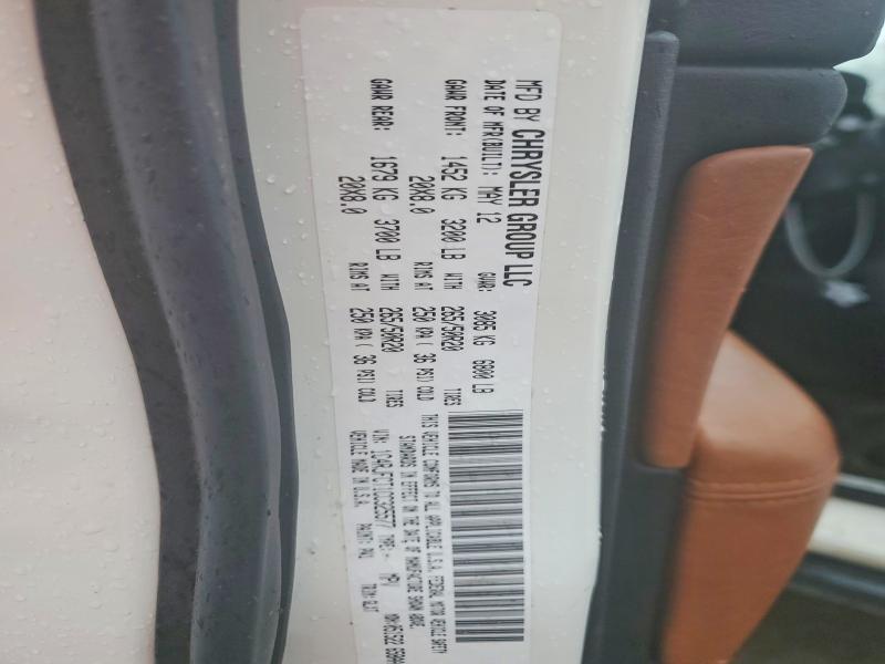 Продаж на аукціоні авто 2012 Jeep Grand Cherokee, vin: 1C4RJFCT1CC325577, номер лоту: 98871055