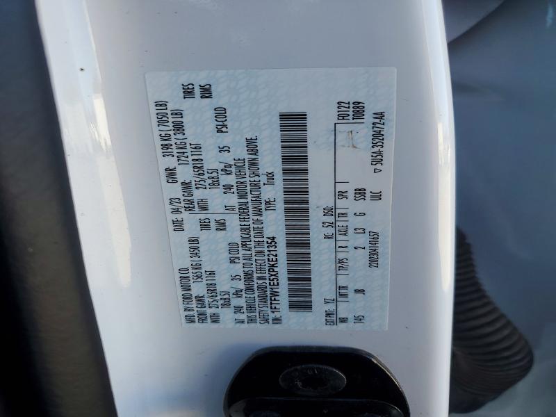 Продажа на аукционе авто 2023 Ford F150, vin: 1FTFW1E5XPKE21354, номер лота: 75034655