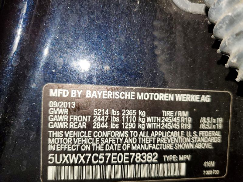 2014 Bmw X3 Xdrive3 მანქანა იყიდება აუქციონზე, vin: 5UXWX7C57E0E78382, აუქციონის ნომერი: 98766455