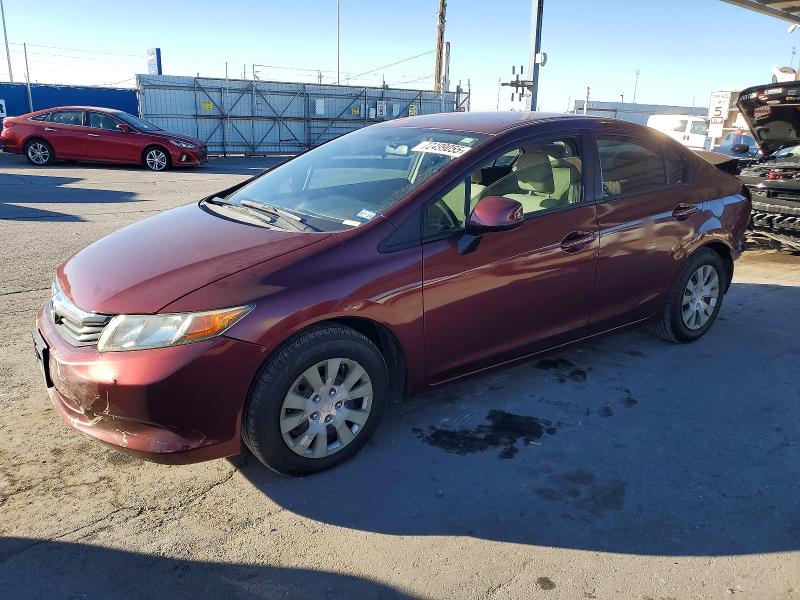 72499055 :رقم المزاد ، 2HGFB2F56CH596428 vin ، 2012 Honda Civic مزاد بيع