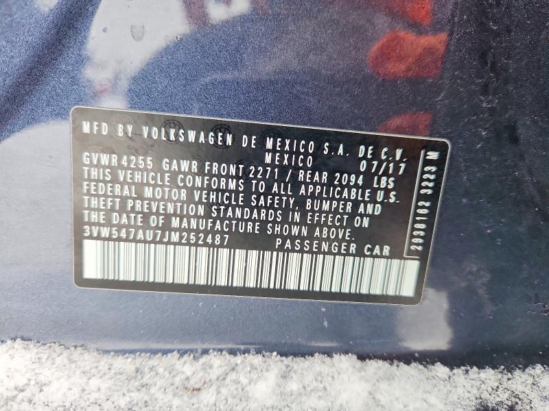 Продажа на аукционе авто 2018 Volkswagen Gti, vin: 3VW547AU7JM252487, номер лота: 75096475