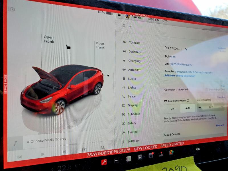 Продаж на аукціоні авто 2023 Tesla Model Y, vin: 7SAYGDED1PF959875, номер лоту: 73520465