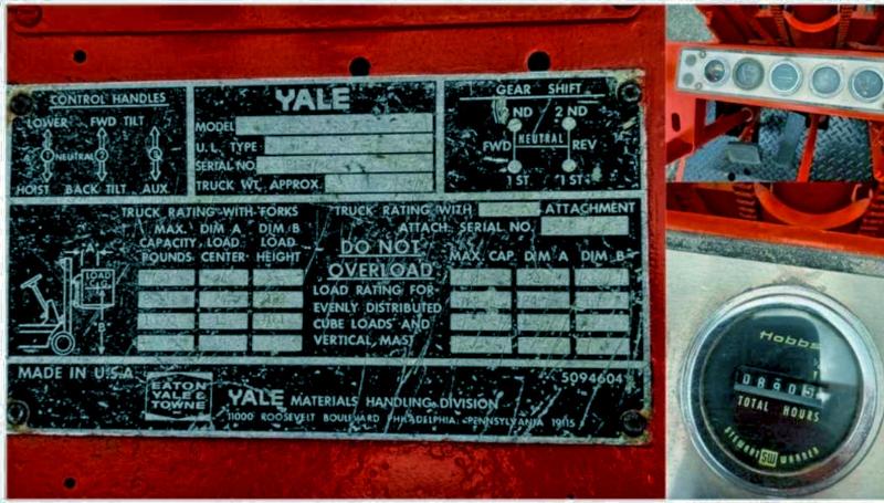 73508515 :رقم المزاد ، P169782 vin ، 1972 Yale Forklift مزاد بيع