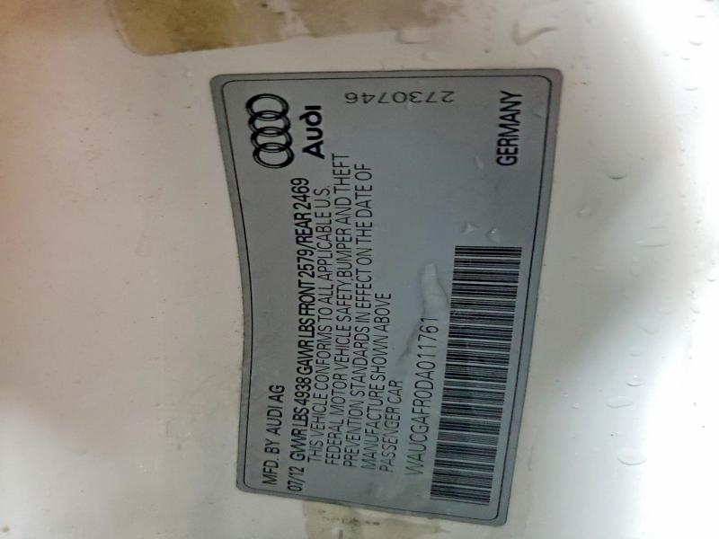 Продаж на аукціоні авто 2013 Audi S5, vin: WAUCGAFR0DA011761, номер лоту: 73701285