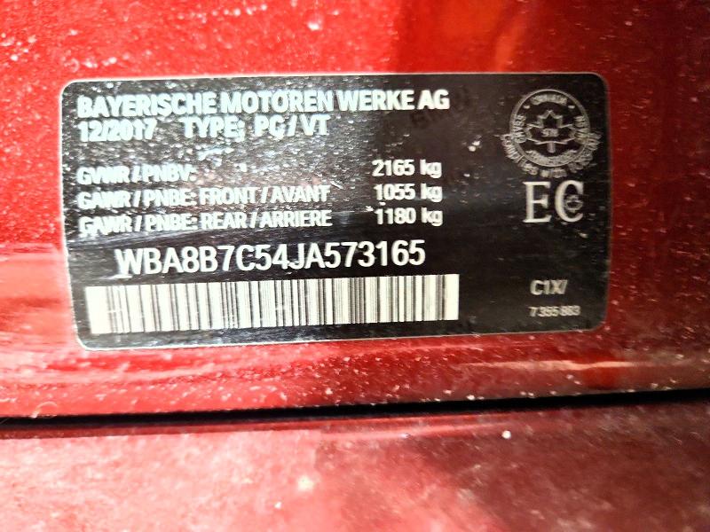 2018 Bmw 340 მანქანა იყიდება აუქციონზე, vin: WBA8B7C54JA573165, აუქციონის ნომერი: 72997115
