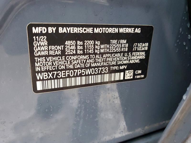 Продаж на аукціоні авто 2023 Bmw X1, vin: WBX73EF07P5W03733, номер лоту: 97586675