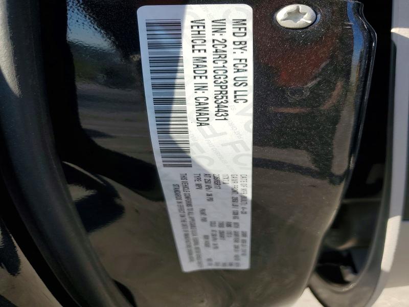 2023 Chrysler Voyager მანქანა იყიდება აუქციონზე, vin: 2C4RC1CG3PR534431, აუქციონის ნომერი: 75547675