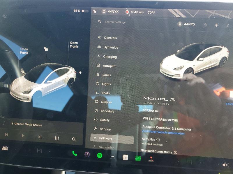 Продажа на аукционе авто 2019 Tesla Model 3, vin: 5YJ3E1EA8KF317518, номер лота: 73930165