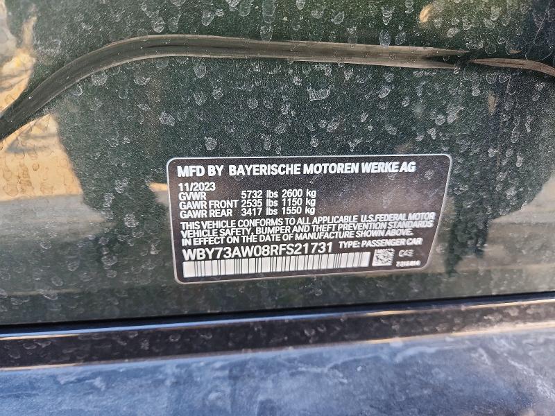 Продаж на аукціоні авто 2024 Bmw I4, vin: WBY73AW08RFS21731, номер лоту: 98361185