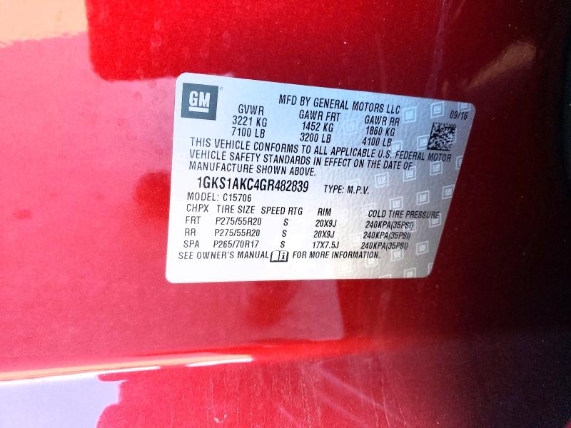 2016 Gmc Yukon მანქანა იყიდება აუქციონზე, vin: 1GKS1AKC4GR482839, აუქციონის ნომერი: 73057155