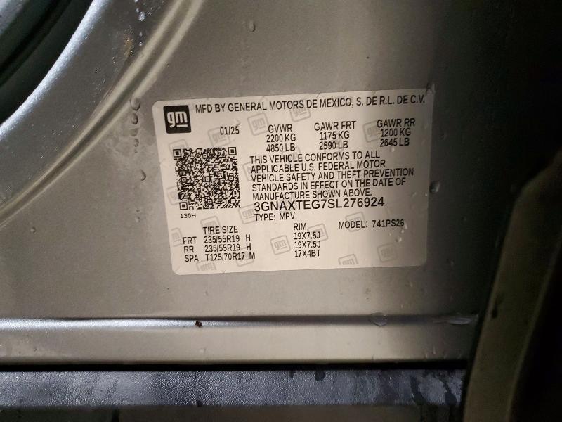 Продажа на аукционе авто 2025 Chevrolet Equinox, vin: 3GNAXTEG7SL276924, номер лота: 72430025