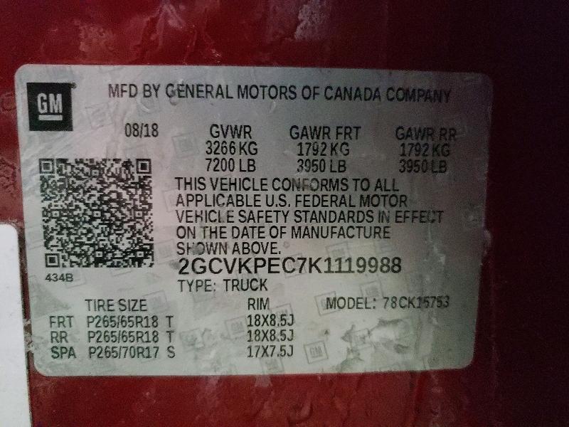 Продажа на аукционе авто 2019 Chevrolet Silverado Ld, vin: 2GCVKPEC7K1119988, номер лота: 73639925