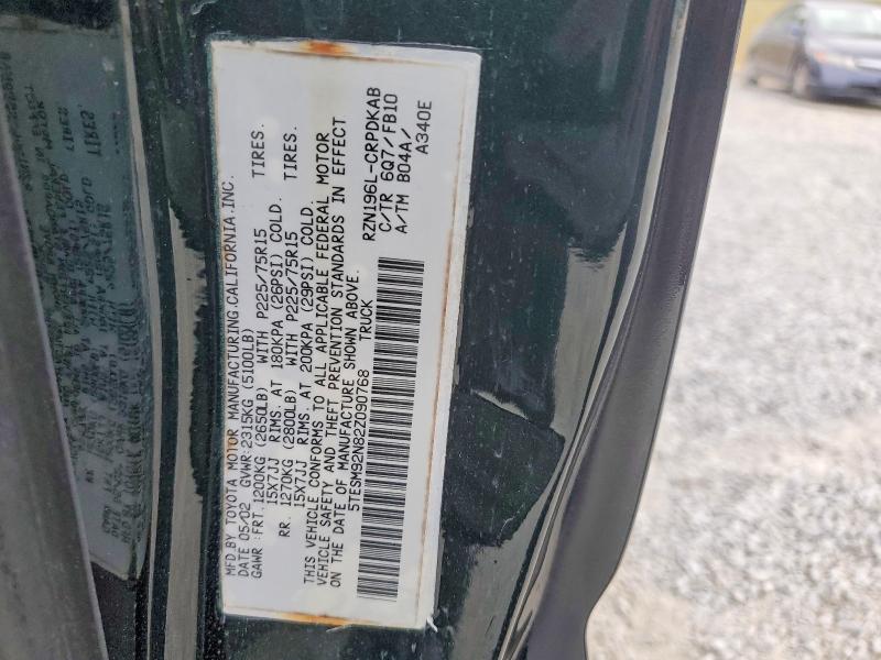 98943415 :رقم المزاد ، 5TESM92N82Z090768 vin ، 2002 Toyota Tacoma مزاد بيع