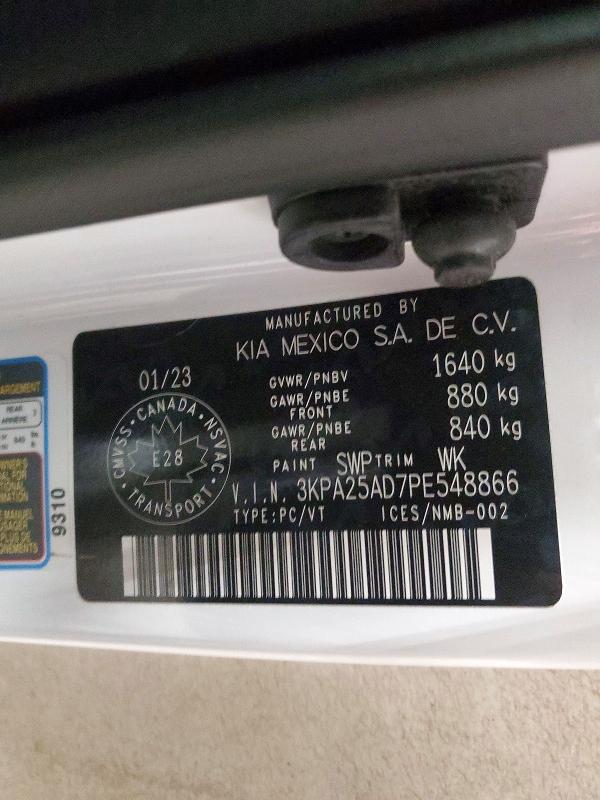 Продажа на аукционе авто 2023 Kia Rio, vin: 3KPA25AD7PE548866, номер лота: 99138745