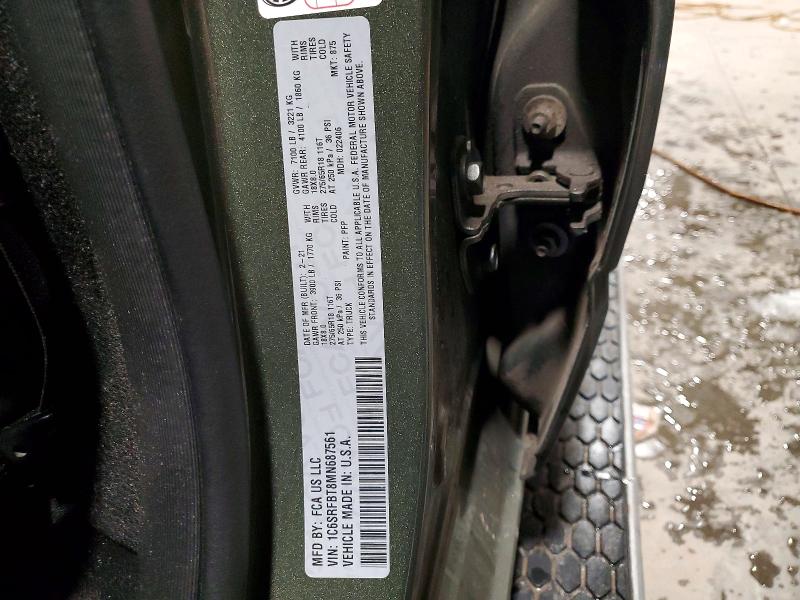 Продаж на аукціоні авто 2021 Ram 1500, vin: 1C6SRFBT8MN687561, номер лоту: 98840475