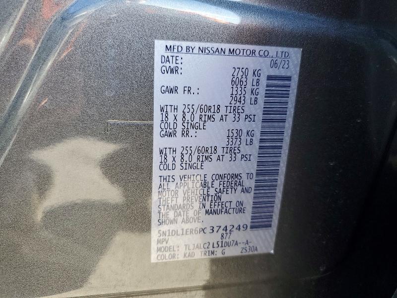 Продаж на аукціоні авто 2023 Infiniti Qx60 Pure, vin: 5N1DL1ER6PC374249, номер лоту: 99731285