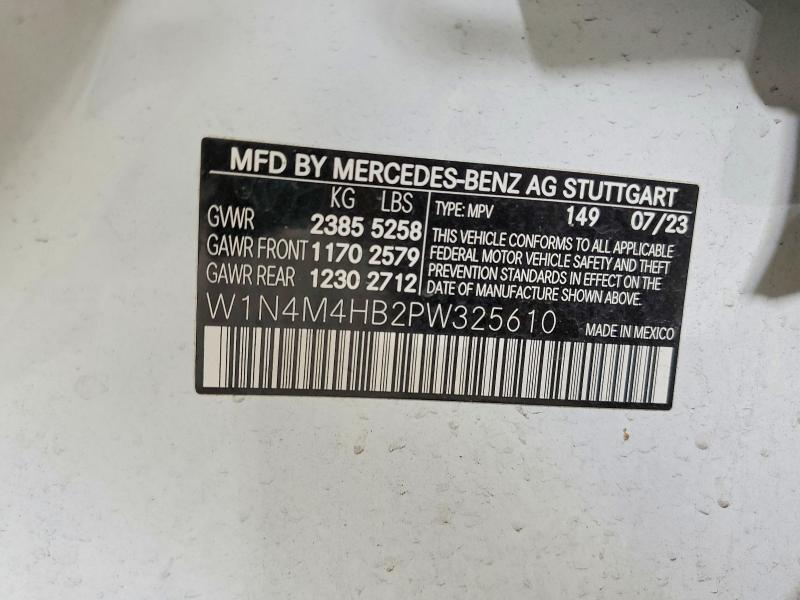 2023 Mercedes-benz Glb მანქანა იყიდება აუქციონზე, vin: W1N4M4HB2PW325610, აუქციონის ნომერი: 99307535