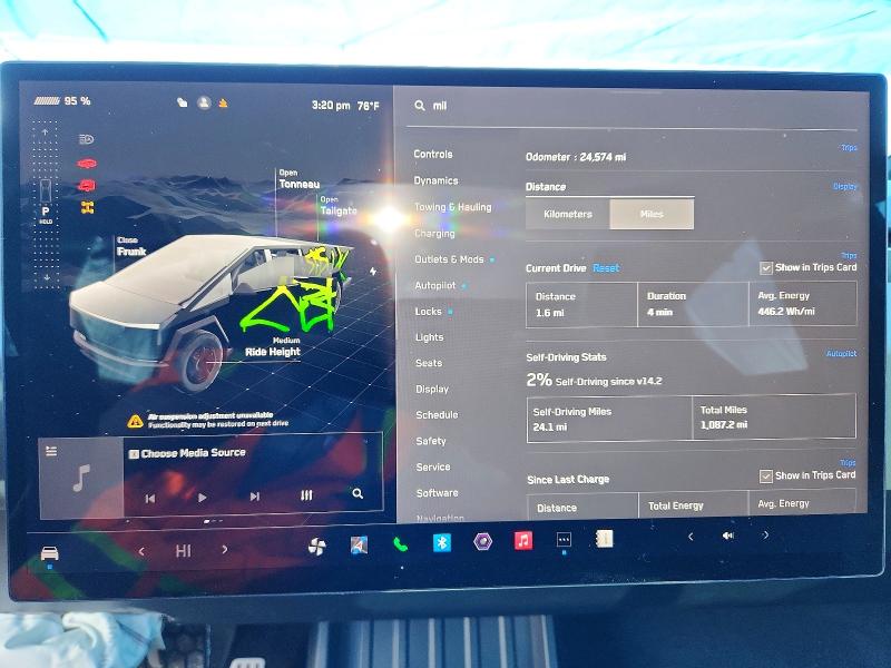 98957145 :رقم المزاد ، 7G2CEHED6RA040486 vin ، 2024 Tesla Cybertruck مزاد بيع