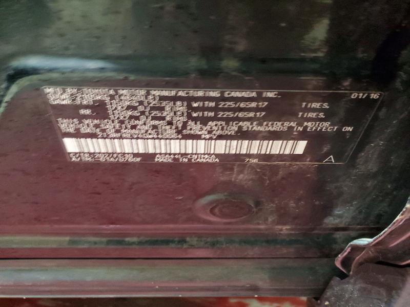 98841785 :رقم المزاد ، 2T3RFREV4GW440064 vin ، 2016 Toyota Rav4 مزاد بيع