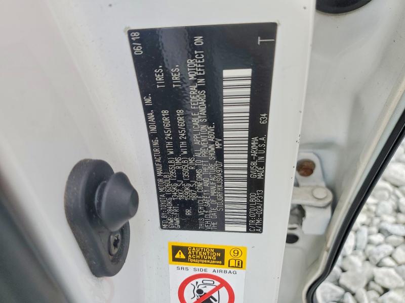 97075005 :رقم المزاد ، 5TDJGRFHXJS049707 vin ، 2018 Toyota Highlander مزاد بيع