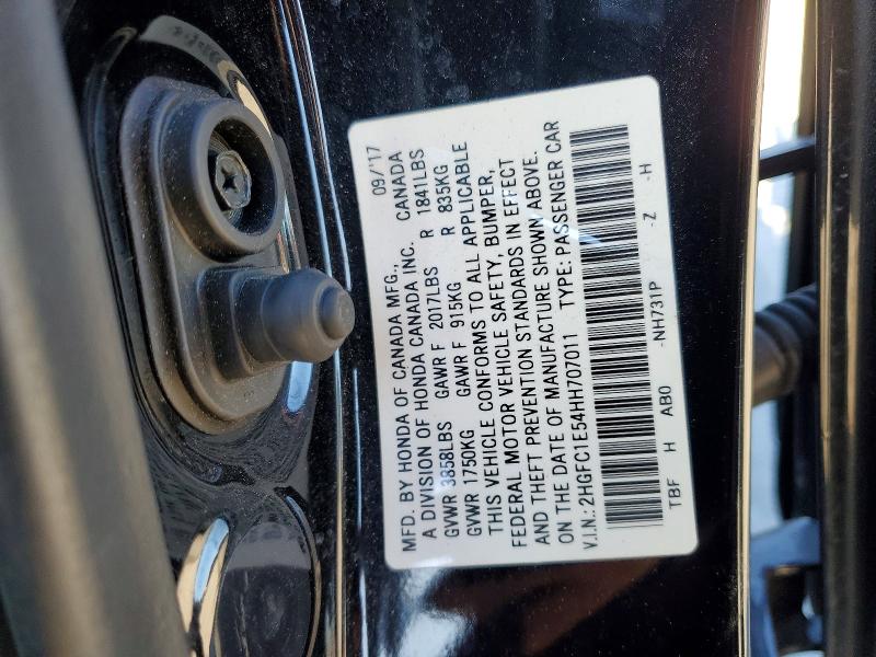 Продаж на аукціоні авто 2017 Honda Civic Si, vin: 2HGFC1E54HH707011, номер лоту: 72191055