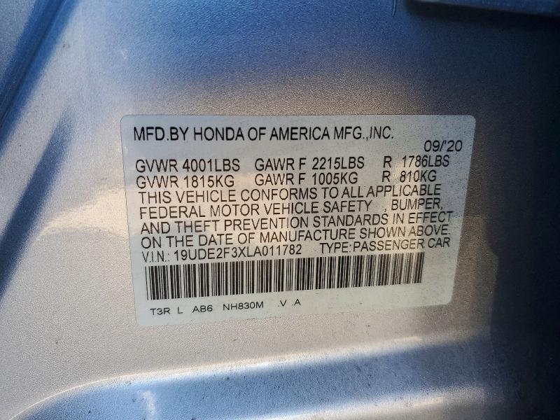Продажа на аукционе авто 2020 Acura Ilx, vin: 19UDE2F3XLA011782, номер лота: 98385485