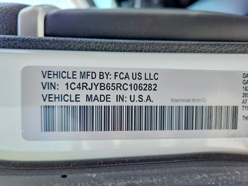 2024 Jeep Grand Cherokee მანქანა იყიდება აუქციონზე, vin: 1C4RJYB65RC106282, აუქციონის ნომერი: 74099155