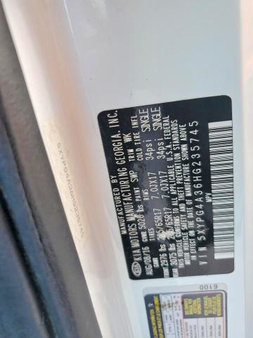 72278265 :رقم المزاد ، 5XYPG4A36HG235745 vin ، 2017 Kia Sorento Lx مزاد بيع
